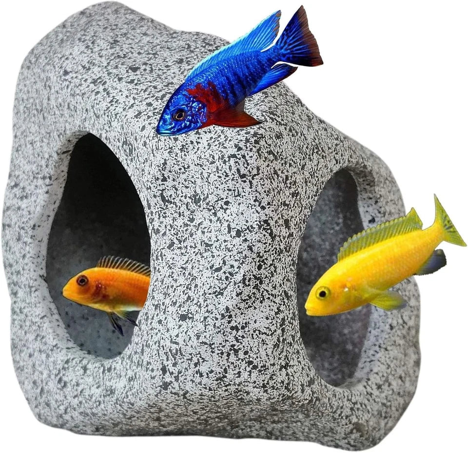3.5" Safe & Easy To Clean Aquarium Cave For Betta Guppy Snail