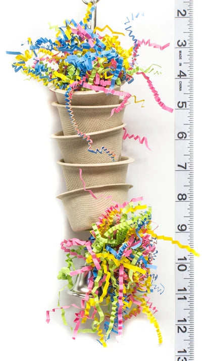 Mini Wiggler Cup Forager Thrills Bird Toys